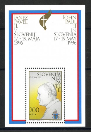 1996 - SLOVENIA - VISITA DEL PAPA - FOGLIETTO  NUOVO - LOTTO/33901