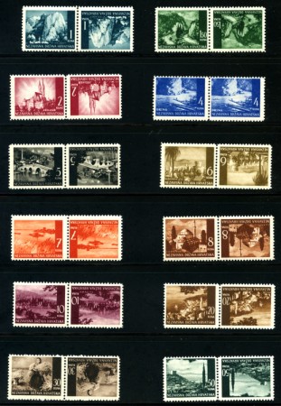 1941/43 - CROAZIA - VEDUTE 14v. TETE-BECHE - NUOVI - LOTTO/32543