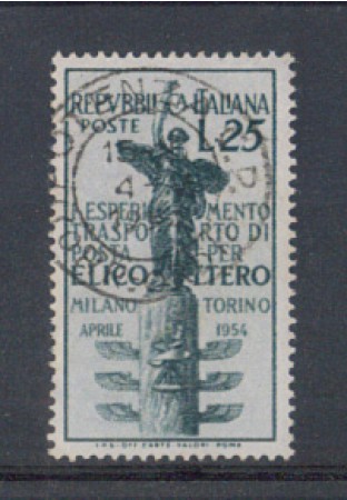 1954 - LOTTO/6234U - REPUBBLICA - POSTA CON ELICOTTERO USATO