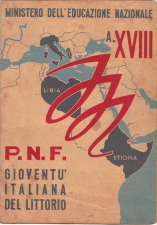 1939/40 - PAGE/1 - PAGELLA SCOLASTICA