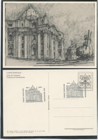 1978 - LOTTO/17092U - VATICANO - FONTANE E VEDUTE 6 CARTOLINE  - FDC