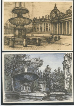1977 - LOTTO/17094 - VATICANO - FONTANE 12 CARTOLINE POSTALI - NUOVE