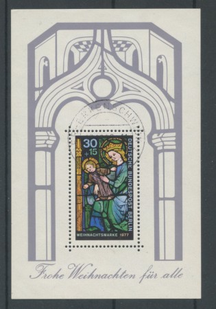 1977 - LOTTO/15609U - BERLINO - NATALE - FOGLIETTO USATO