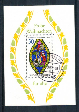1976 - LOTTO/GERBBF5U - GERMANIA BERLINO - NATALE FOGLIETTO - USATO
