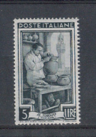 1950 - LOTTO/6118DB - REPUBBLICA - 5 LIRE ITALIA LAVORO FIL. DB