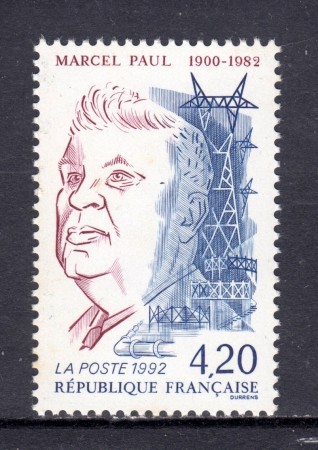1992 - FRANCIA - MARCEL PAUL - NUOVO - LOTTO/31536