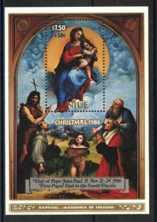 1986 - NIUE - VISITA DI PAPA G. PAOLO II° - FOGLIETTO - NUOVO - LOTTO/35948