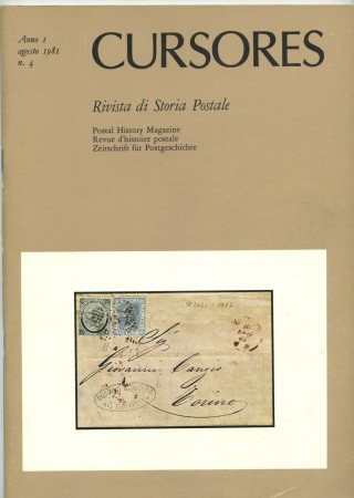1981 - LOTTO/47592 - RIVISTA DI STORIA POSTALE CURSORES N°4