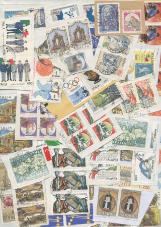 REPUBBLICA - LOTTO/47962 - FRANCOBOLLI SU FRAMMENTO DI CORRISPONDENZA