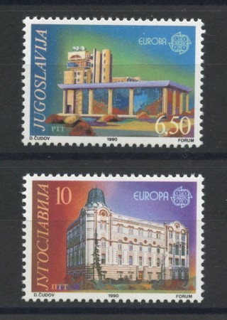 1990 - JUGOSLAVIA - LOTTO/38537 -  EUROPA - 2v. - NUOVI