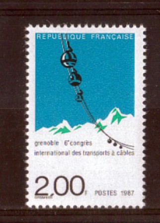 1987 - LOTTO/FRA2475N- FRANCIA - 2 Fr. TASPORTI A FUNE - NUOVO