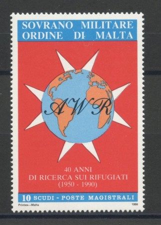 1990 - SOVRANO MILITARE DI MALTA - LOTTO/39219 - ASSOCIAZIONE RIFUGIATI - NUOVO