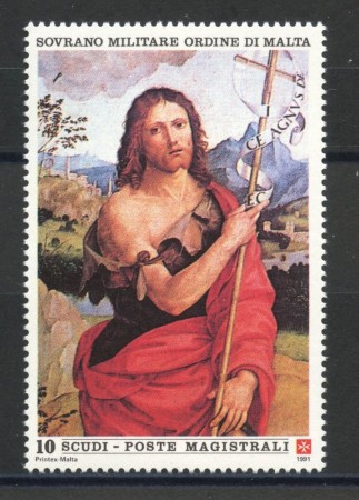 1991 - SOVRANO MILITARE DI MALTA - LOTTO/39228 - S.GIOVANNI BATTISTA - NUOVO