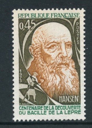 1973 - FRANCIA - SCOPERTA BACILLO DELLA LEBBRA - NUOVO - LOTTO/26072