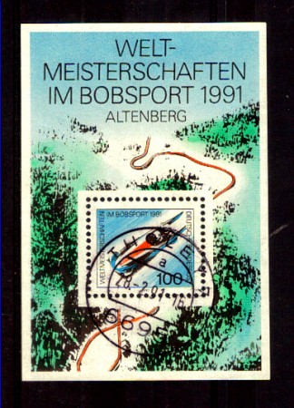 1991 - LOTTO/GFBF22U - GERMANIA - CAMPIONATO DI BOB FOGLIETTO - USATO
