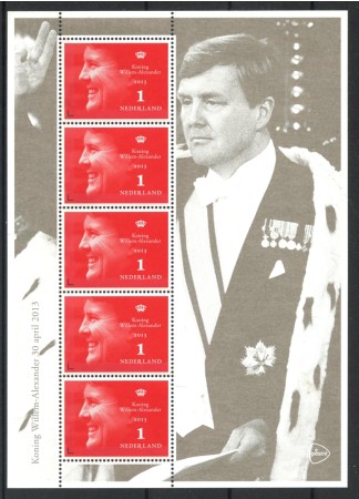 2013 - OLANDA - LOTTO/38651 - RE WILLEM ALEXANDER - MINIFOGLIO NUOVO