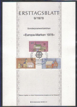 1978 - LOTTO/5272Z - GERMANIA FEDERALE - EUROPA - E.T.B.