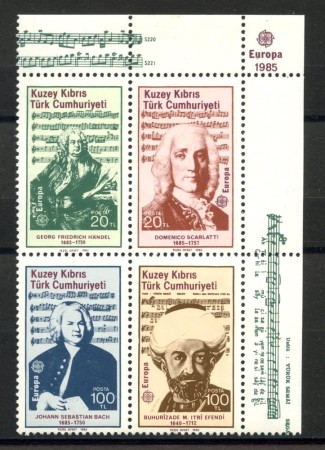 1985 - CIPRO TURCO - LOTTO/41401 - EUROPA 4v. - NUOVI