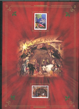 2000 - LOTTO/24318 - REPUBBLICA - SANTO NATALE - FOLDER POSTE