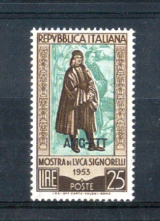 1953 - LOTTO/10363N - TRIESTE A - 25 LIRE LUCA SIGNORELLI  NUOVO