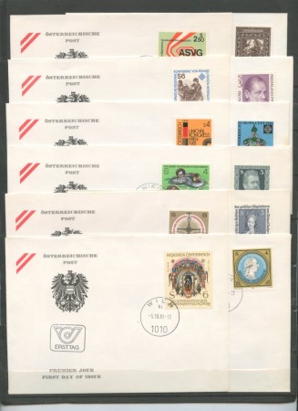 1981 - AUSTRIA - LOTTO/39668 - 29 BUSTE PRIMO GIORNO DI EMISSIONE