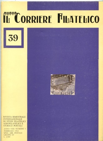 1982 - LOTTO/47615 - IL CORRIERE FILATELICO - RIVISTA DI STUDI FILATELICI N° 1 (39)