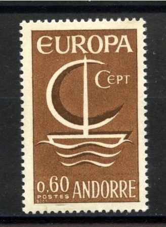 1966 - ANDORRA FRANCESE - LOTTO/41224 - EUROPA - NUOVO