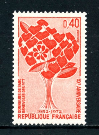 1972 - FRANCIA - DONATORI SANGUE - NUOVO - LOTTO/26036