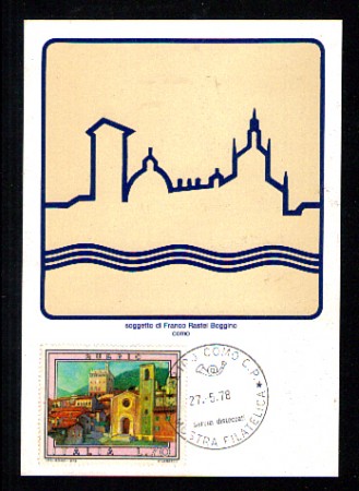 1978 - LOTTO/1535 - REPUBBLICA - COMO 12° MOSTRA FILATELICA - CARTOLINA