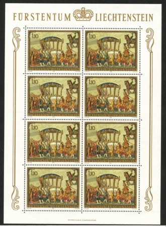 1978 - LOTTO/12848 - LIECHTENSTEIN - CAVALLI E CARROZZE  3 MINIFOGLI - NUOVI