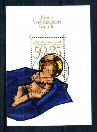 1978 - LOTTO/GFBF16U - GERMANIA - NATALE FOGLIETTO - USATO