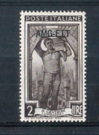 1950 - LOTTO/10269N - TRIESTE A - 2 LIRE ITALIA AL LAVORO
