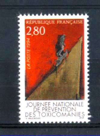 1994 - LOTTO/FRA2895N - FRANCIA - TOSSICOMANIA 1v. NUOVO