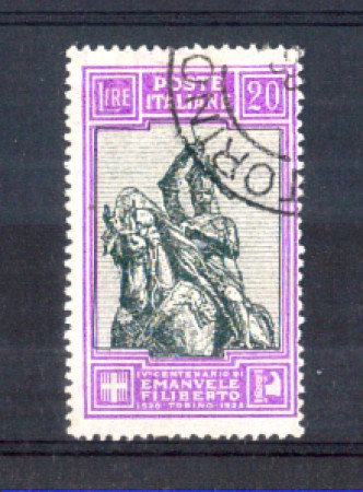 1928 - LOTTO/11253 - REGNO - 20 LIRE EMANUELE FILIBERTO - USATO