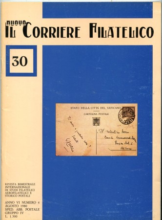 1980 - LOTTO/47608 - IL CORRIERE FILATELICO - RIVISTA DI STUDI FILATELICI N° 4 (30)