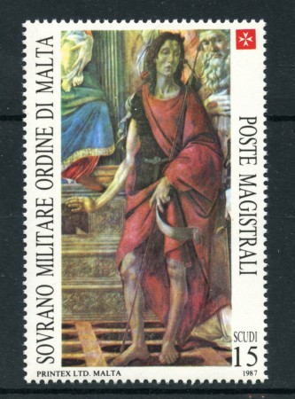 1987 - LOTTO/19443 - SMOM - 15s. SAN GIOVANNI BATTISTA - NUOVO