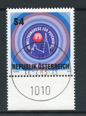 1983 - AUSTRIA - CONGRESSO DI PSICHIATRIA - USATO - LOTTO/28301