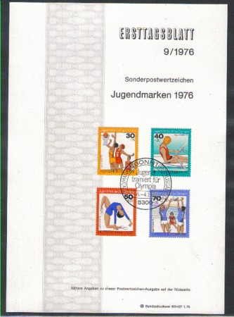 1976 - LOTTO/5309Z - GERMANIA FEDERALE - SPORT - E.T.B.
