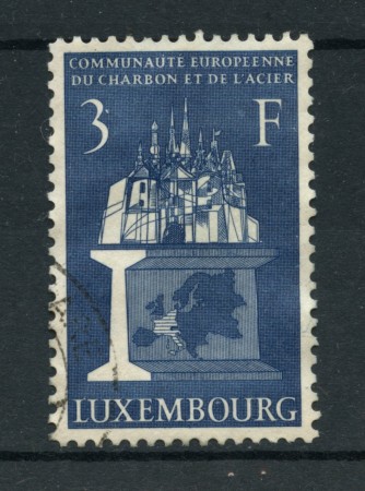 1956 - LOTTO/19237 - LUSSEMBURGO - 3 Fr. C.E.C.A.  - USATO