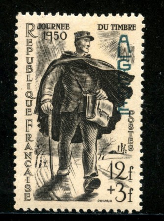 1950 - ALGERIA - 12+3 Fr. GIORNATA DEL FRANCOBOLLO - NUOVO - LOTTO/29958