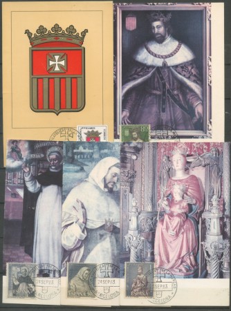 1963 - SPAGNA - LOTTO/38139 - NOSTRA SIG. DELLA MERCEDE - 5 CARTOLINE