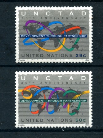 1994 - LOTTO/21419 - ONU U.S.A. - COMMERCIO E SVILUPPO 2v. - NUOVI