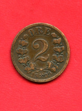 1899 - NORVEGIA - LOTTO/M42282 - 2 ORE BRONZO
