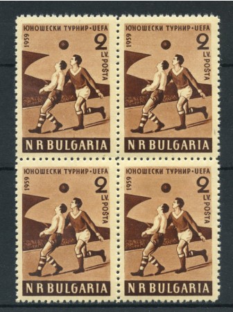 1959 - BULGARIA - LOTTO/19658Q - CAMPIONATI CALCIO 1v. - QUARTINA