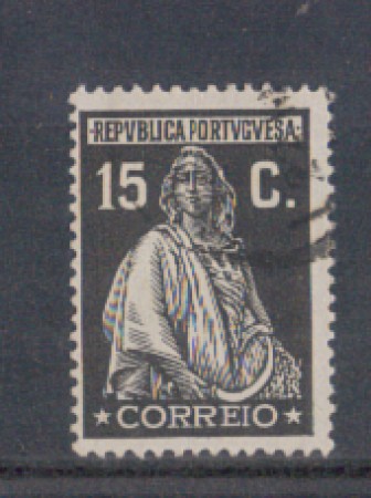 1926 - LOTTO/9679GU - PORTOGALLO - 15c. NERO - USATO