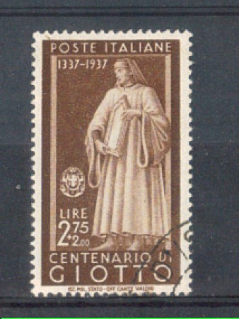 1937 - LOTTO/REG435UF - REGNO - 2,75+2L. UOMINI ILLUSTRI - USATO