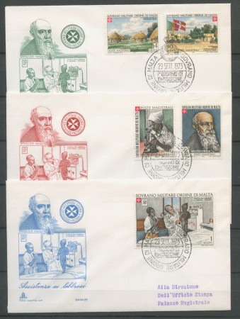 1973 - LOTTO/22384 - SMOM - LEBBROSARI 3 BUSTE FDC