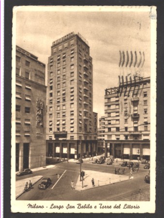 MILANO - 1942 - LBF/1238 - LARGO SAN BABILA E TORRE DEL LITTORIO