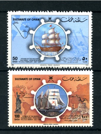 1986 - OMAN SULTANATO - LOTTO/19809 - STATUA DELLA LIBERTA' 2v. . NUOVI