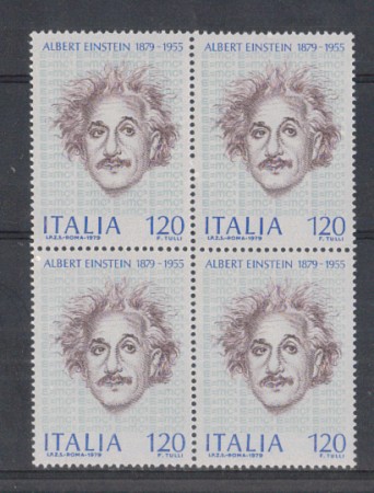 1979 - LOTTO/6698Q - REPUBBLICA - A. EINSTEIN - QUARTINA